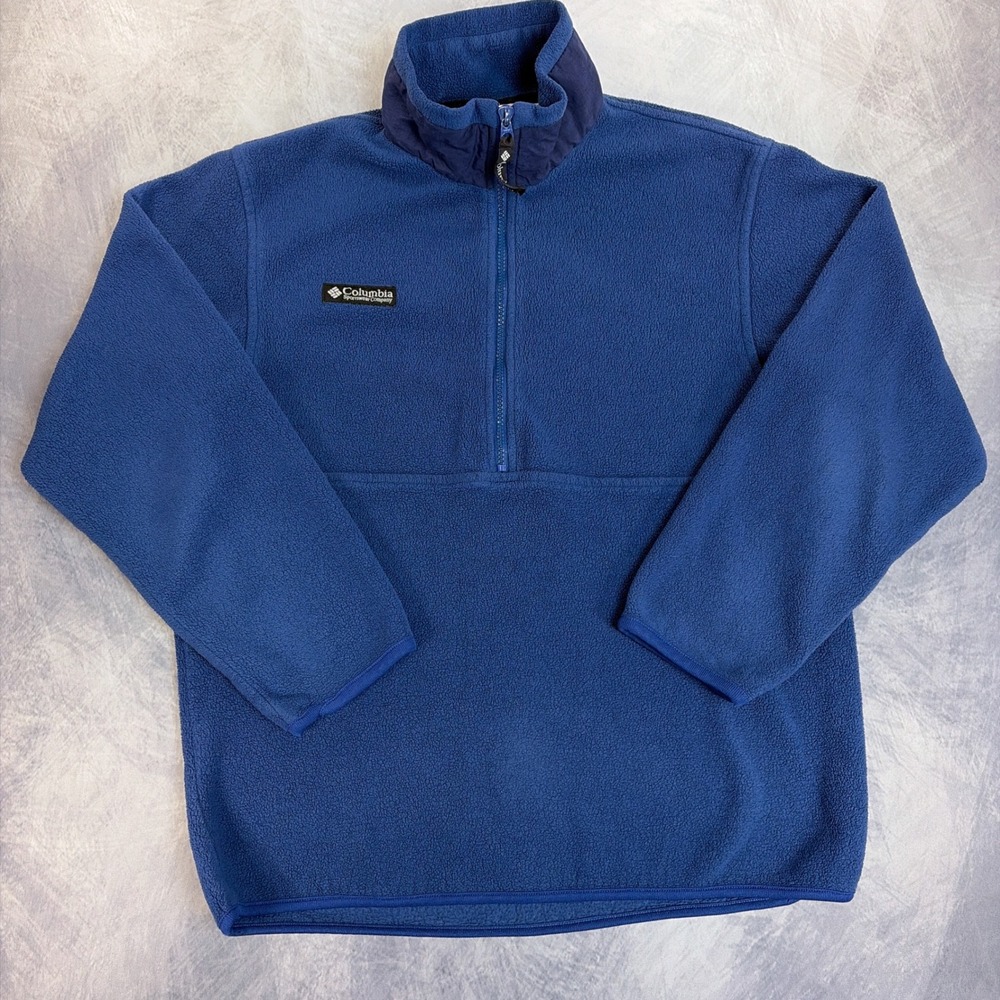 Vintage Columbia Fleece Pullover Womens S Blue Quarter Zip Outdoor Layer